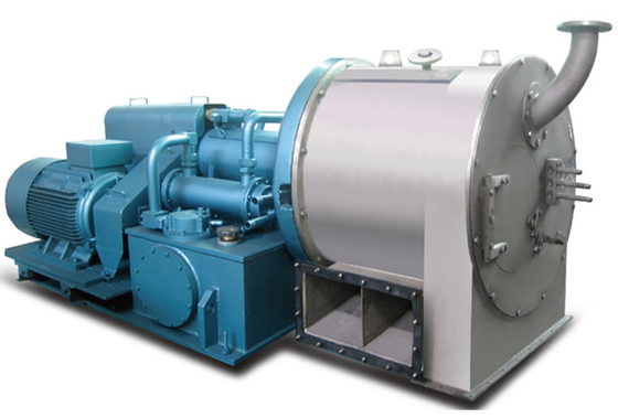 Kualitas  Two Stage Piston Pusher Centrifuge Machine Sea Salt Dewatering Separation Processing pabrik