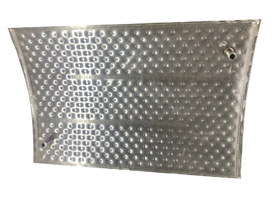 Disesuaikan Dimpled Stainless Steel Pillow Plate Laser Mesin Pengelasan 0,9mm