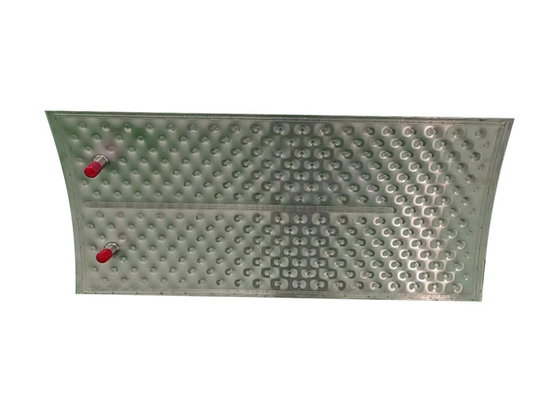 SS304 Laser Pengelasan Dimple Pillow Plate 2mm Untuk Crystallizers Heat Exchangers