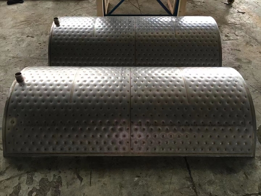 1-1.2mm Ketebalan bantal pelat penukar panas untuk solusi transfer panas yang disesuaikan