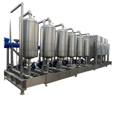 Peralatan Kristalisasi Vakum Evaporator Efek Ganda 1600lph Untuk Air Limbah