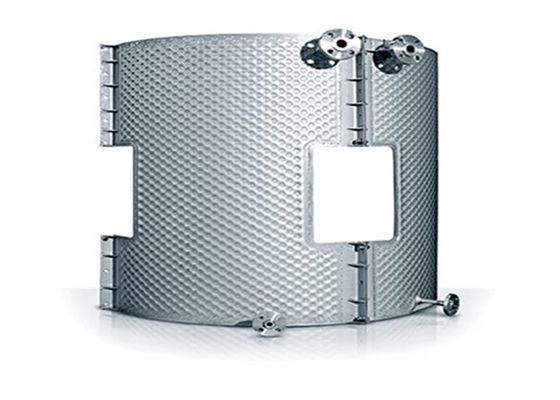 Produksi Bir stainless steel Pelat Bantal Penukar Panas Anti Fouling