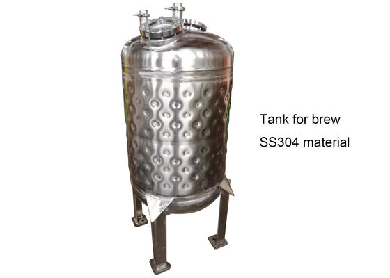 Tangki Jaket Dimple Stainless Steel 250L Untuk Pendinginan