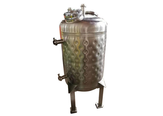 Tangki Jaket Dimple Stainless Steel 250L Untuk Pendinginan