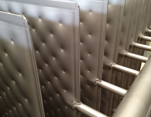 SS304 Laser Welded Dimpled Plate Heat Exchanger 2.5x2.5m Untuk Proyek Garam Vakum