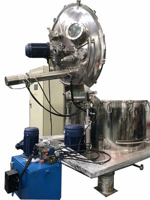 Bag Shaking Scraper Bawah Centrifuge Pengupas Vertikal