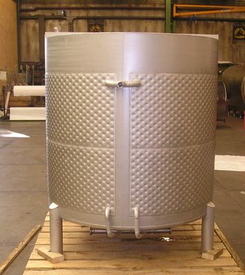 Tangki Jaket Pelat Bantal Stainless Steel, Tangki Penyimpanan Bir Kerajinan 300L