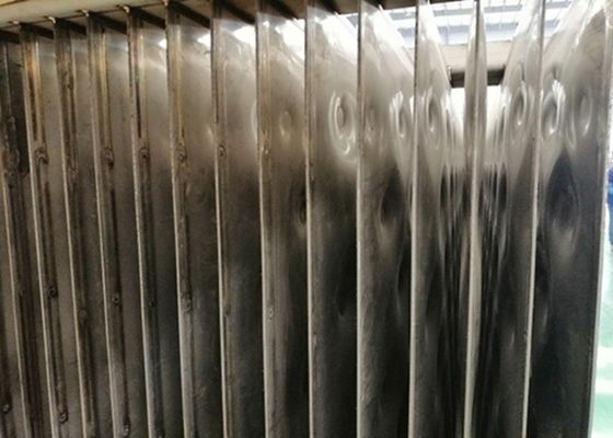 SS304 Laser Welded Pillow Plate Heat Exchanger Di Industri Minuman Keras Hitam