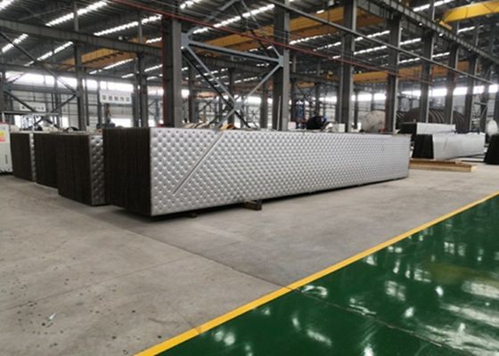 Stainless steel kelas bagus 316L pelat penukar panas pelat bantal timbul ganda