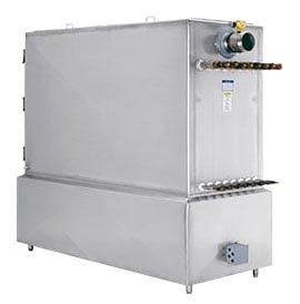 Kabinet Chiller Film Jatuh Plat Bantal Stainless Steel