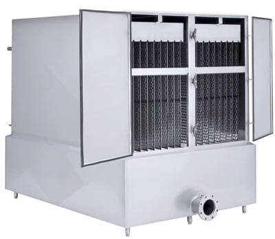 GMP Stainless Steel Falling Film Cooler Untuk Susu
