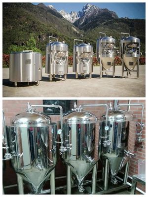 Tangki Fermentasi Kerucut GMP Stainless Steel 5000L