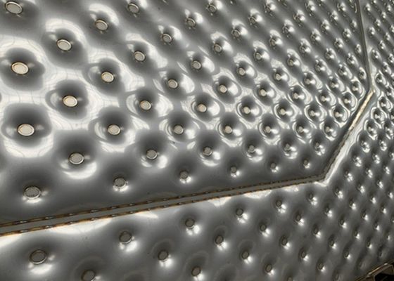 Pelat bantal las laser pelat pendingin penukar panas pelat suhu untuk tangki Bir