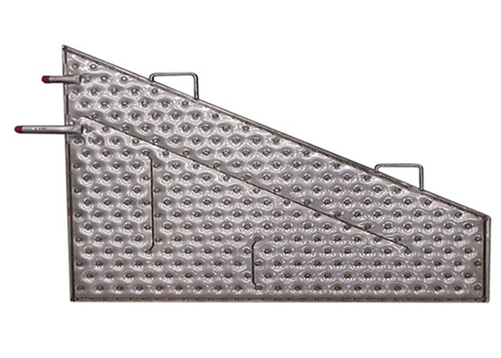 1.5x2m Double Wall Brazing Plate Heat Exchanger Tipe Plat Dimpled Evaporator